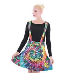 Grateful Dead Artsy Suspender Skater Skirt by Bedest