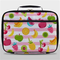 Tropical Fruits Berries Seamless Pattern Full Print Lunch Bag by Ravend