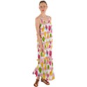 Tropical Fruits Berries Seamless Pattern Cami Maxi Ruffle Chiffon Dress View1