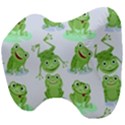 Cute Green Frogs Seamless Pattern Head Support Cushion View4