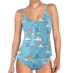 Sky Pattern Tankini Set by Apen