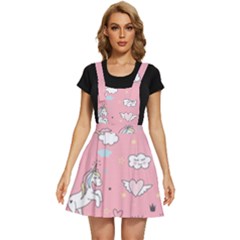 Cute Unicorn Seamless Pattern Apron Dress by Apen