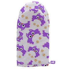 Purple Owl Pattern Background Microwave Oven Glove by Apen