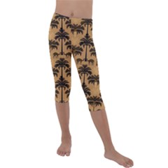 Christmas Spiral Red Green Kids  Lightweight Velour Capri Leggings  by Jatiart