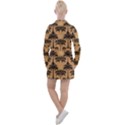 Pattern Background Decorative Women s Long Sleeve Casual Dress View2