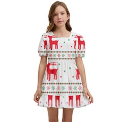 Christmas Kids  Short Sleeve Dolly Dress by saad11