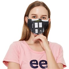 Doctor Who Space Tardis Fitted Cloth Face Mask (adult) by Cendanart