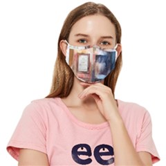 Tardis Doctor Who Fitted Cloth Face Mask (adult) by Cendanart