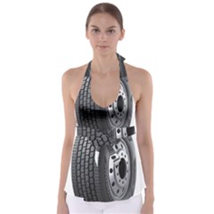 Tire Tie Back Tankini Top by Ket1n9