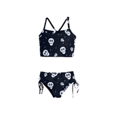 Skull Pattern Girls  Tankini Swimsuit by Ket1n9