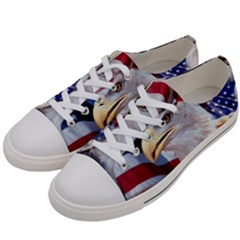 United States Of America Images Independence Day Men s Low Top Canvas Sneakers by Ket1n9