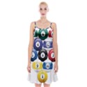 Racked Billiard Pool Balls Spaghetti Strap Velvet Dress View1