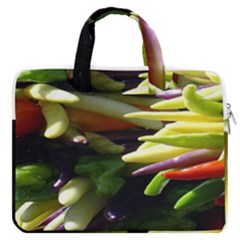 Bright Peppers Macbook Pro 16  Double Pocket Laptop Bag  by Ket1n9