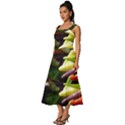 Bright Peppers Square Neckline Tiered Midi Dress View2