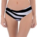 White Tiger Skin Reversible Classic Bikini Bottoms View1