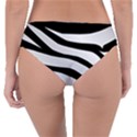 White Tiger Skin Reversible Classic Bikini Bottoms View2