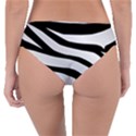 White Tiger Skin Reversible Classic Bikini Bottoms View4