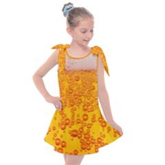 Beer Alcohol Drink Drinks Kids  Tie Up Tunic Dress by Ket1n9