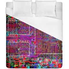 Technology Circuit Board Layout Pattern Duvet Cover (california King Size) by Ket1n9