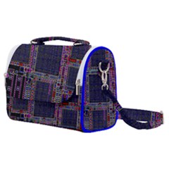 Cad Technology Circuit Board Layout Pattern Satchel Shoulder Bag by Ket1n9