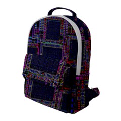 Cad Technology Circuit Board Layout Pattern Flap Pocket Backpack (large) by Ket1n9