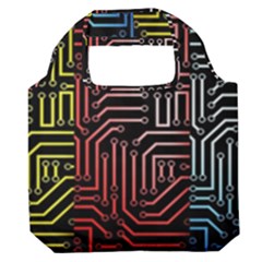 Circuit Board Seamless Patterns Set Premium Foldable Grocery Recycle Bag by Ket1n9