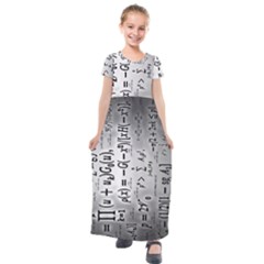 Science Formulas Kids  Short Sleeve Maxi Dress by Ket1n9