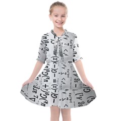 Science Formulas Kids  All Frills Chiffon Dress by Ket1n9