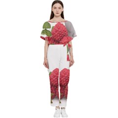 Fruit Healthy Vitamin Vegan Batwing Lightweight Chiffon Jumpsuit by Ket1n9