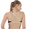 California Sea Ocean Pacific Criss Cross Racerback Sports Bra View2