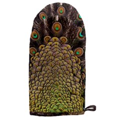 Peacock Feathers Wheel Plumage Microwave Oven Glove by Ket1n9