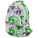 Horse Horses Animal World Green Rounded Multi Pocket Backpack View1