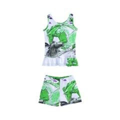 Horse Horses Animal World Green Kids  Boyleg Swimsuit by Ket1n9