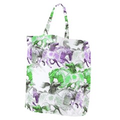 Horse Horses Animal World Green Giant Grocery Tote by Ket1n9