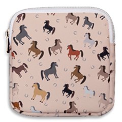 Horses For Courses Pattern Mini Square Pouch by Ket1n9