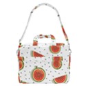 Seamless Background Pattern-with-watermelon Slices MacBook Pro 13  Shoulder Laptop Bag  View2