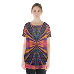 Casanova Abstract Art-colors Cool Druffix Flower Freaky Trippy Skirt Hem Sports Top by Ket1n9