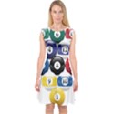 Racked Billiard Pool Balls Capsleeve Midi Dress View1