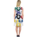 Racked Billiard Pool Balls Capsleeve Midi Dress View2