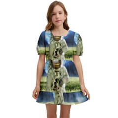 Astronaut Kids  Short Sleeve Dolly Dress by Ket1n9