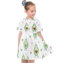 Cute Seamless Pattern With Avocado Lovers Kids  Sailor Dress View1