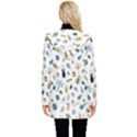 Insect Animal Pattern Button Up Hooded Coat  View2