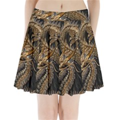 Fantasy Dragon Pentagram Pleated Mini Skirt by Maspions