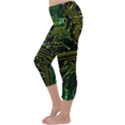 Circuits Circuit Board Yelow Capri Winter Leggings  View2