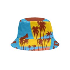 Vaccination Summer Inside Out Bucket Hat (kids) by Cendanart