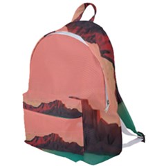 Brown Mountain Illustration Sunset Digital Art Mountains The Plain Backpack by Cendanart
