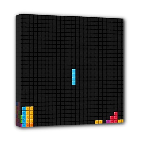 Tetris Game Mini Canvas 8  X 8  (stretched) by Cendanart