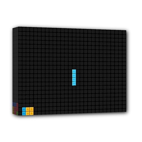 Tetris Game Deluxe Canvas 16  X 12  (stretched)  by Cendanart