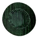 Green Matrix Code Illustration Digital Art Portrait Display Inside Out Bucket Hat View3