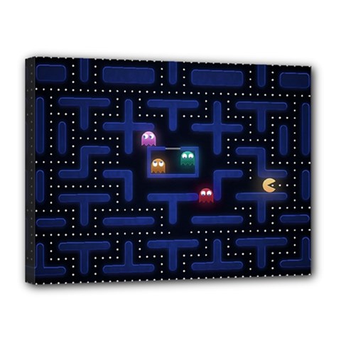 Retro Games Canvas 16  X 12  (stretched) by Cendanart